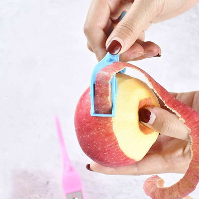 Multifunctional fruit peeler finger ring tool with stainless steel blade peeling apple skin