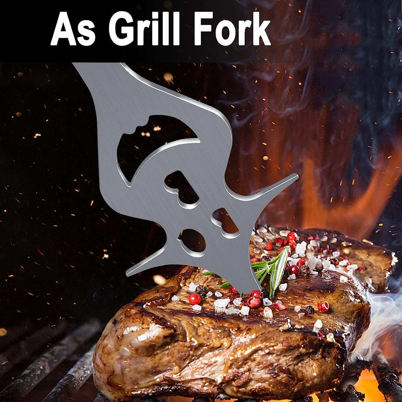 Multifunctional 6 In 1 Barbecue Fork Accessories BBQ Kitchen Gadgets